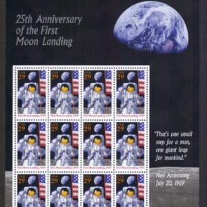Scott# 2841 "MOON LANDING" INTACT SOUVENIR SHEET (12) MNH