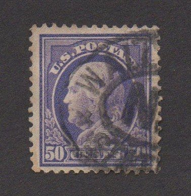Scott# 422 "FRANKLIN" USED, N.Y. DOUBLE OVAL, VERY WELL CENTERED
