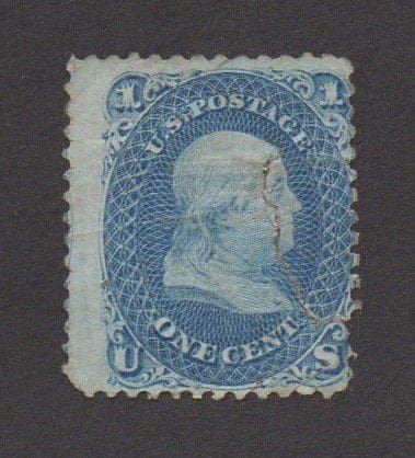 Scott# 86 "FRANKLIN" E GRILL UNUSED * SEE DETAILS * SEE SCANS *