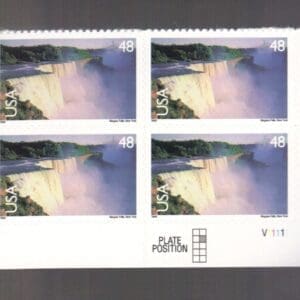 Scott# C133 "NIAGARA FALLS" PLATE BLOCK (4) MNH, NICELY CENTERED
