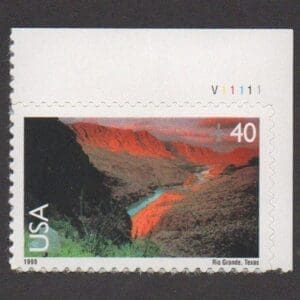 Scott# C134 "RIO GRANDE" PLATE # SINGLE MNH, NICELY CENTERED