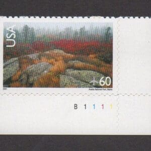 Scott# C138 "ARCADIA NATIONAL PARK" S/A PLATE # SINGLE, MNH