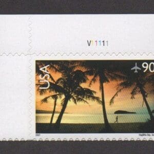 Scott# C143 "HAGATNA BAY" MNH S/A PLATE# SINGLE, NICELY CENTERED