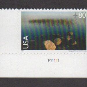 Scott# C148 "VOYAGEURS NAT'L PARK" S/A PLATE # SINGLE, MNH