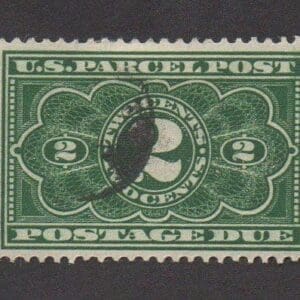 Scott# JQ2 "PARCEL POST DUE" USED, LITE CANCEL, NICELY CENTERED