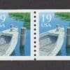 Scott# 2529c "FISHING BOAT" COIL PAIR, MNH, NICELY CENTERED