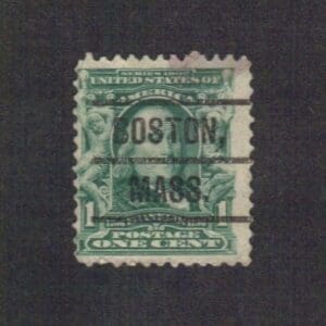 Scott# 300 "FRANKLIN" USED WITH BOSTON MASS PRECANCEL