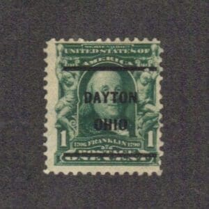 Scott# 300 "FRANKLIN" USED WITH DAYTON OHIO PRECANCEL