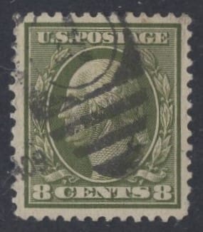 Scott# 337 "WASHINGTON" DLWMK, DUPLEX CANCEL, VERY NICELY CENTERED