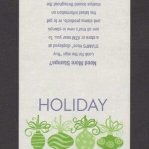 Scott# 4579-82B "HOLIDAY BAUBLES" ATM BOOKLET PANE (18) MNH - Image 2