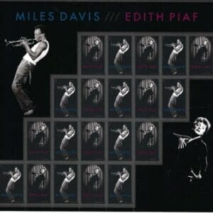 Scott# 4692-93 "EDITH PIAF & MILES DAVIS" S/A FULL SHEET (20) MNH