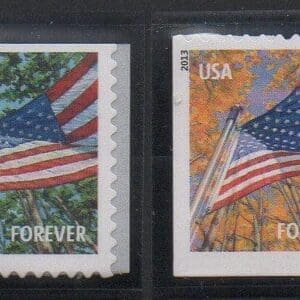 Scott# 4796-99 "FLAG for all SEASONS" AVR BOOKLET SINGLES (4)MNH
