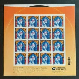Scott# 4916 "JANICE JOPLIN - SINGER" S/A FULL SHEET (16) MNH