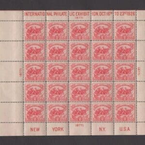 Scott# 630 "WHITE PLAINS" SOUVENIR SHEET (25) P#18771-MNH CHOICE