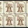 Scott# 1595b "LIBERTY BELL" BOOKLET PANE (7) MNH, NICELY CENTERED
