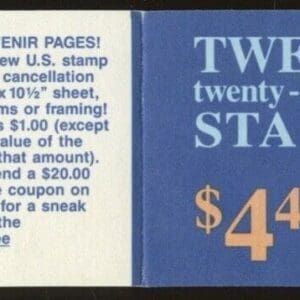 Scott# 2276a BK156 "FLAG and FIREWORKS" INTACT BOOKLET (20) MNH - Image 2