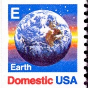 Scott# 2282"E RATE EARTH STAMP" BOOKLET SINGLE, NICELY CENTERED