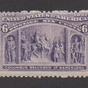 Scott# 235 "COLUMBIAN" MINT HINGED * SEE DETAILS *