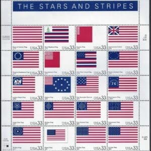 Scott# 3403 "STARS & STRIPES" INTACT SHEET (20) MNH