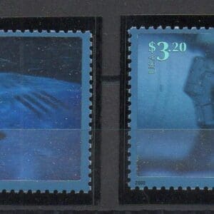 Scott# 3411a-b "ESCAPING the GRAVITY of EARTH" SINGLES SET (2)MNH