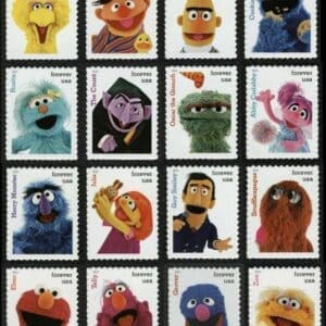 Scott# 5394 "SESAME STREET" SINGLES SET (16) MNH
