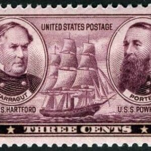Scott# 792 "FARRAGUT & PORTER - NAVY" MNH SINGLE, NICELY CENTERED