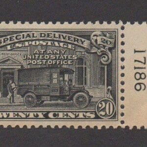 Scott# E14 SPECIAL DELIVERY MINT PLATE # SINGLE, NICELY CENTERED