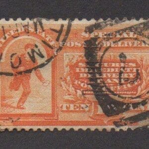 Scott# E3 "SPECIAL DELIVERY" W/BALTIMORE CDS AND NUMERAL 7 DUPLEX