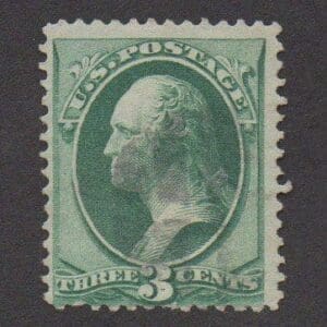 Scott# 147 WASHINGTON, NAT'L BANKNOTE, CORK CANCEL *SEE DETAILS*
