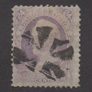 Scott# 153 WINFIELD SCOTT BANK NOTE-COGWHEEL CANCEL *SEE DETAILS*
