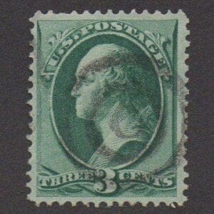 Scott# 158 "FRANKLIN" BULLSEYE CANCEL, NICELY CENTERED