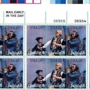 Scott# 1629-31 "SPIRIT OF 76" SE-TENANT PLATE STRIP (20) MNH