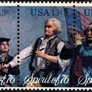 Scott# 1629-31 "SPIRIT OF 76" SE-TENANT STRIP (3) NICELY CENTERED