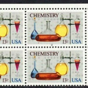 Scott# 1685 "CHEMISTRY CENTENARY" MR ZIP BLOCK (4) MNH