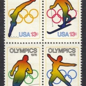 Scott# 1695-98 "SUMMER & WINTER OLYMPIC GAMES" BLOCK (4) MNH