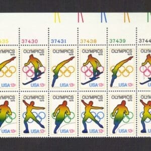 Scott# 1695-98 SUMMER & WINTER OLYMPIC GAMES PLATE BLOCK (12) MNH