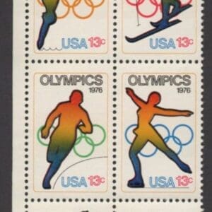 Scott# 1695-98 SUMMER & WINTER OLYMPIC GAMES MR ZIP BLOCK(4) MNH