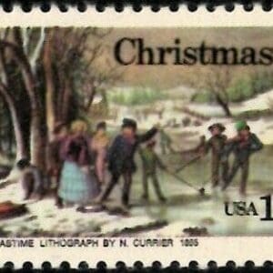 Scott# 1702 "WINTER PASTIME" MNH SINGLE, NICELY CENTERED