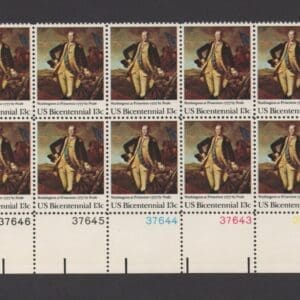 Scott# 1704 "BICENTENNIAL" PLATE BLOCK (10) MNH, NICELY CENTERED