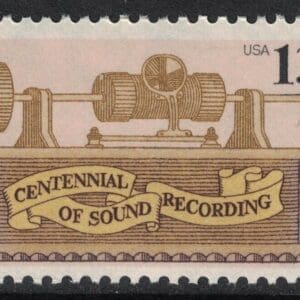 Scott# 1705 "PHONOGRAPH CENTENARY" MNH SINGLE, NICELY CENTERED