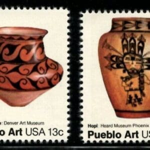 Scott# 1706-09 "PUEBLO POTTERY" SE-TENANT SINGLES SET (4) MNH