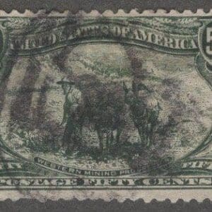 Scott# 291 "TRANS MISS.PROSPECTOR" DOUBLE OVAL CANCEL, NICELY CENTERED