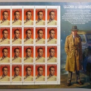 Scott# 3152 "HUMPHREY BOGART" FULL SHEET (20) MNH