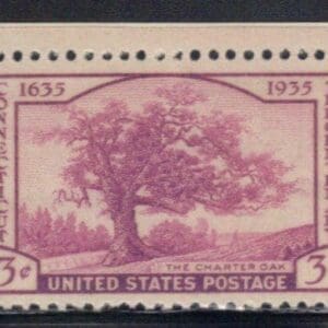 Scott# 772 "CHARTER OAK-CONN. TERCENTENARY" MNH, NICELY CENTERED