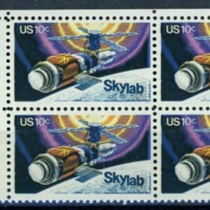 Scott# 1529 "SKYLAB" ZIP BLOCK (4) MNH, NICELY CENTERED
