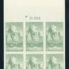 Scott# 763 ZION PARK - NAT'L PARKS" IMPERF TOP PLATE BLOCK (6)MNH