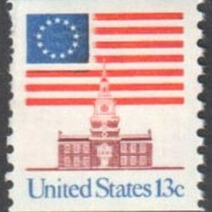 Scott# 1625 FLAG OVER INDEPENDENCE HALL MNH COIL, NICELY CENTERED