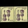 Scott# 1813 "VIOLINS" MNH COIL PAIR, NICELY CENTERED