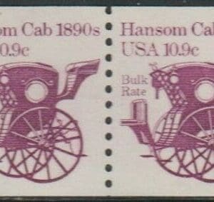Scott# 1904 "HANSOM CAB" COIL PAIR, MNH, NICELY CENTERED