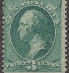 Scott# 207 "WASHINGTON" 1881 ISSUE, MNH, OG, SOUND